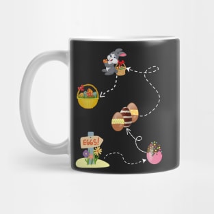 Easter egg hunt fan Easter egg hunt map Easter egg hunting party Mug